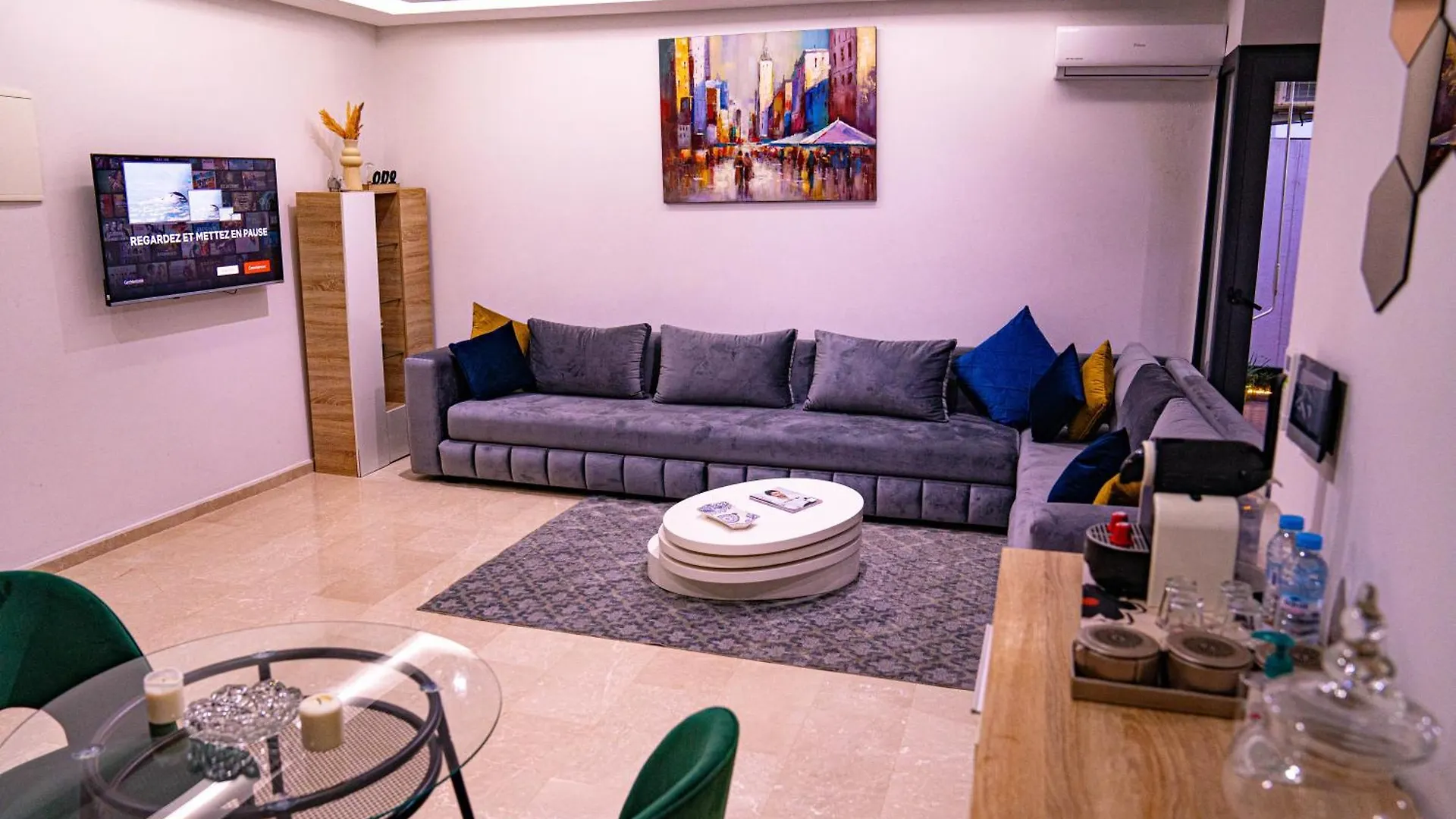 R103- Comfy And Spatious 1 Bedroom Apartment With Breathtaking City View - Belvedere Casablanca